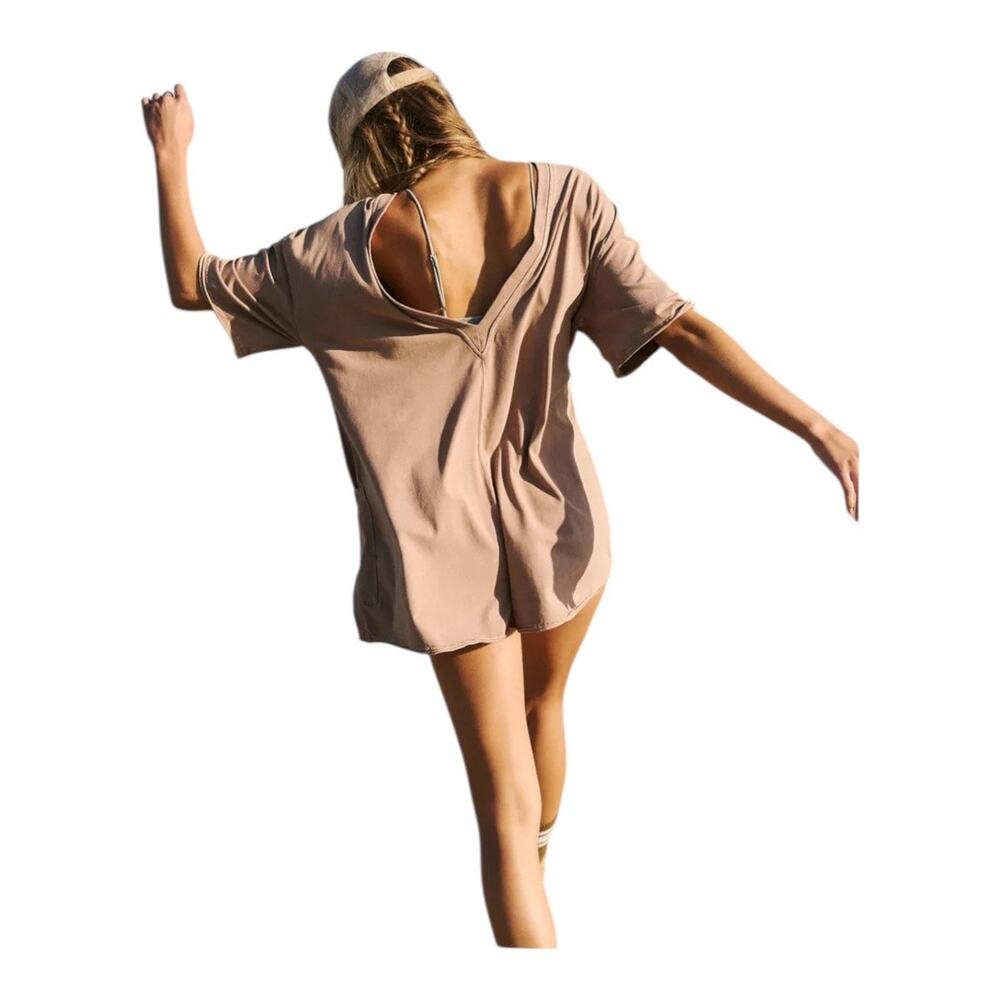 Free People Movement Hot Shot Tee Romper NWT Women Large